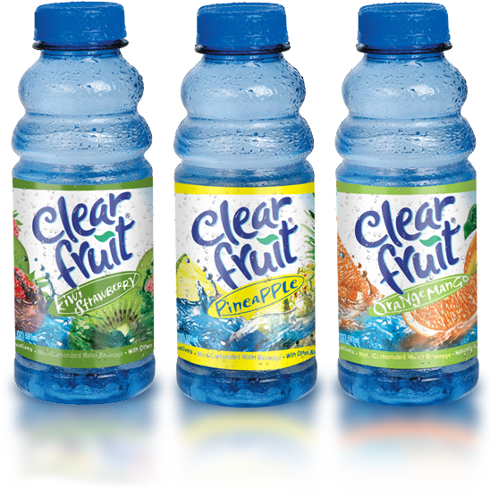 Clear Fruit 20oz Bottles
